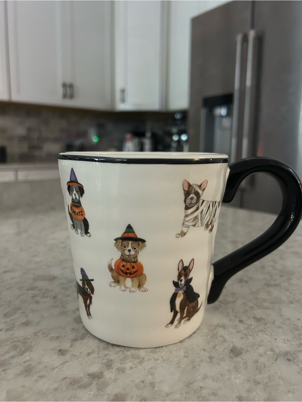 “New” Dog-Themed Halloween Ceramic Mug